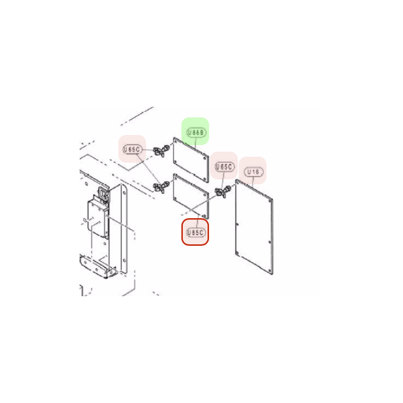 PLATINE DE VENTILATION MOTEUR BAS HITACHI Réf: P32780