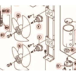 MOTEUR EXTERIEUR  HAUT HITACHI Réf:E04144