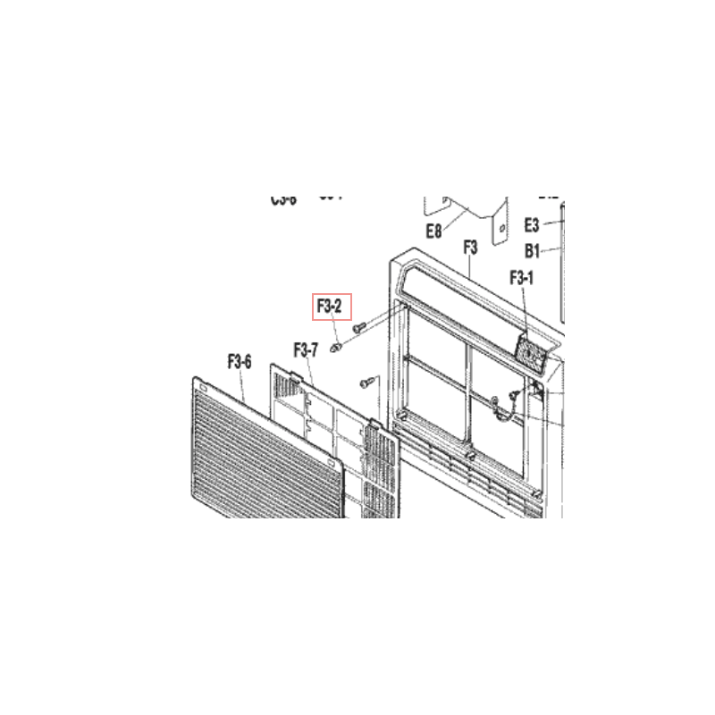 CLIPS FIXATION GRILLE ASPIRATION FVXT40  DAIKIN Ref: 0811712