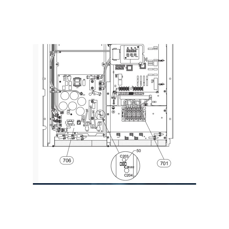 PLATINE INVERTER TOSHIBA Réf: 43T6W892