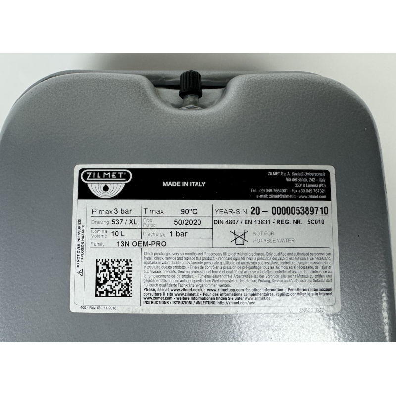 VASE EXPENSION  2P318033 1  10L DAIKIN Ref: 5009309