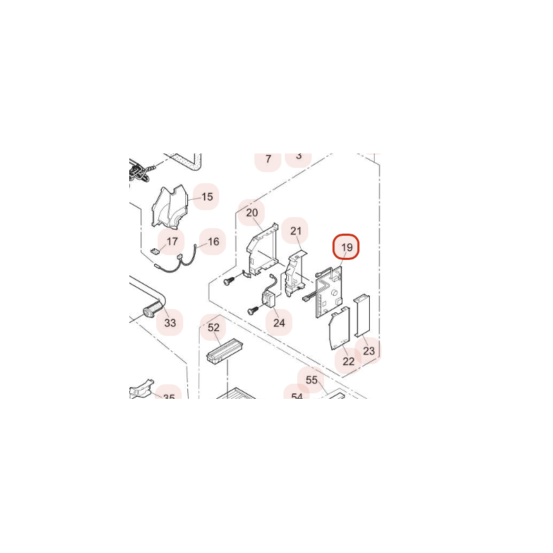 PLATINE DE CONTROLE HITACHI Réf: HWRAK18PSCA01