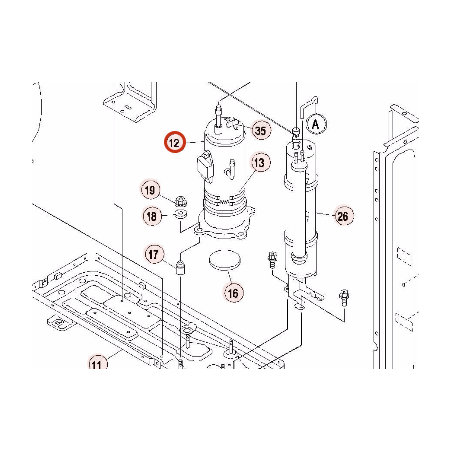 COMPRESSEUR  E402HHD-36D2 HITACHI Réf: E03352