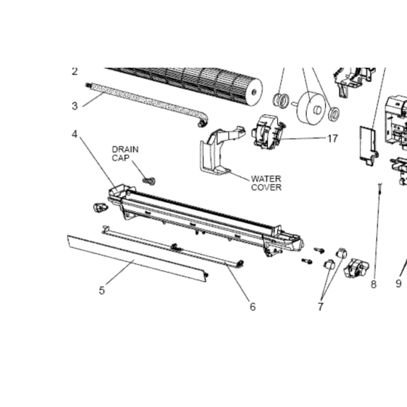 VOLET DE BALAYAGE MITSUBISHI Réf: T2W9K1041