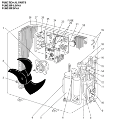 MOTEUR DE VENTILATION MITSUBISHI Réf: R01E30221