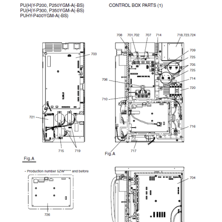 PLATINE VENTILATION MITSUBISHI Réf: R63Y74281
