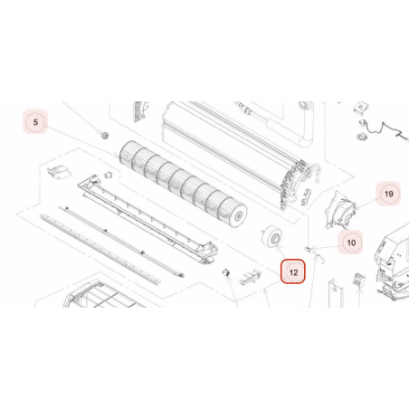 MOTEUR DE VENTILATION HITACHI Réf: PMRAS50YHA4R04