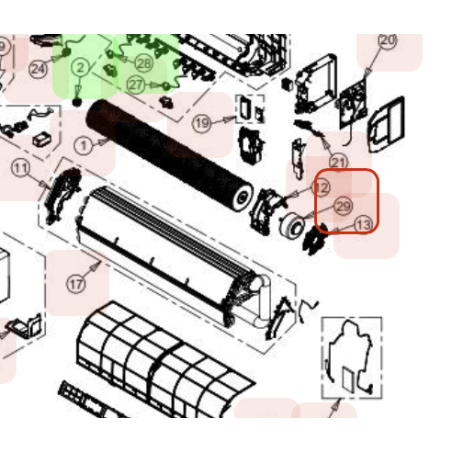 MOTEUR DE VENTILATION HITACHI Réf: PMKDH18PCASTR07
