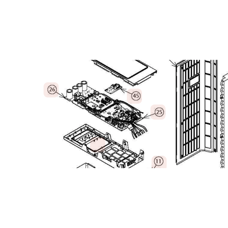 PLATINE PWB  MAIN  HITACHI Réf : PMRAM70NYP4ES01