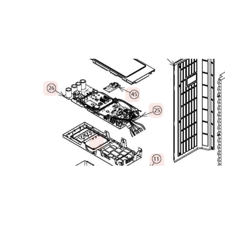 PLATINE PWB  MAIN  HITACHI Réf : PMRAM70NYP4ES01