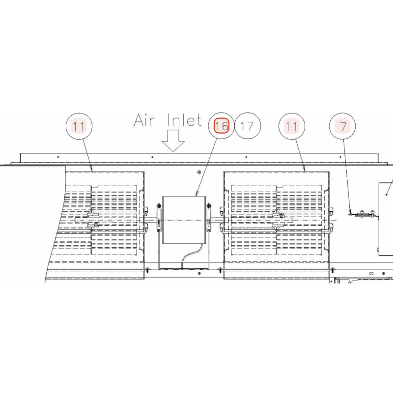 MOTEUR DE VENTILATION GAINABLE  HITACHI Réf: E02872