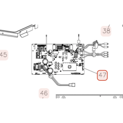 PLATINE DE CONTROLE PWB MAIN HITACHI Réf: JCHRAS2.5WHVNA01