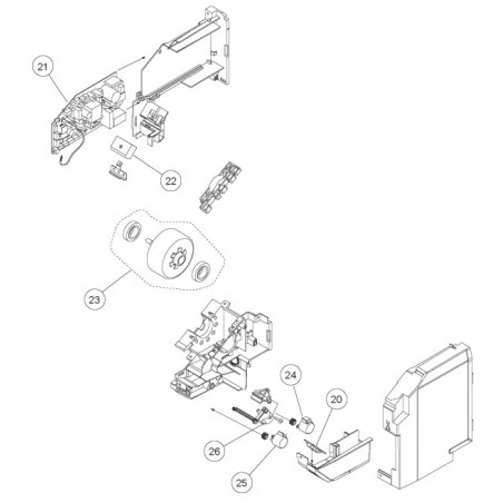 Moteur de volet horizontal bas connecteur vert ASYA24LCC Atlantic