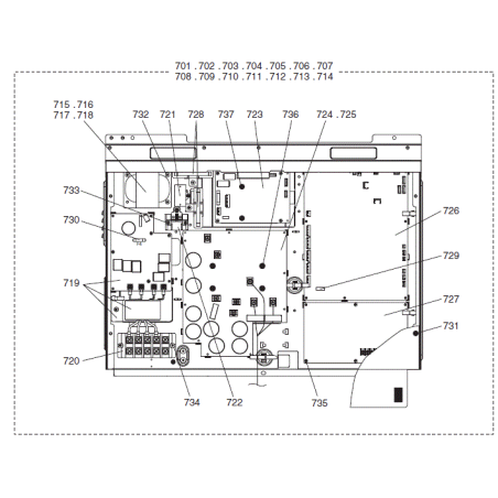 PLATINE PC BOARD MITSUBISHI Réf:E27B88450
