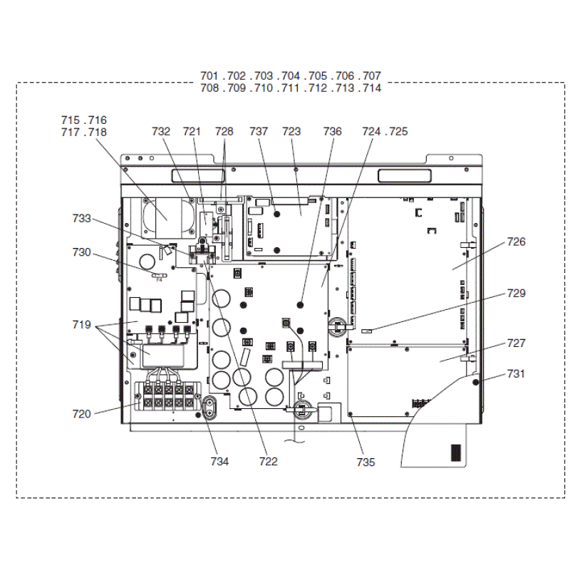 CARTE FAN BOARD MITSUBISHI Réf:E27981455