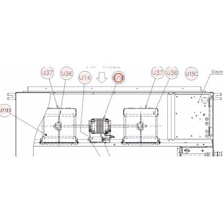 MOTEUR DE VENTILATION HITACHI Réf:E02666