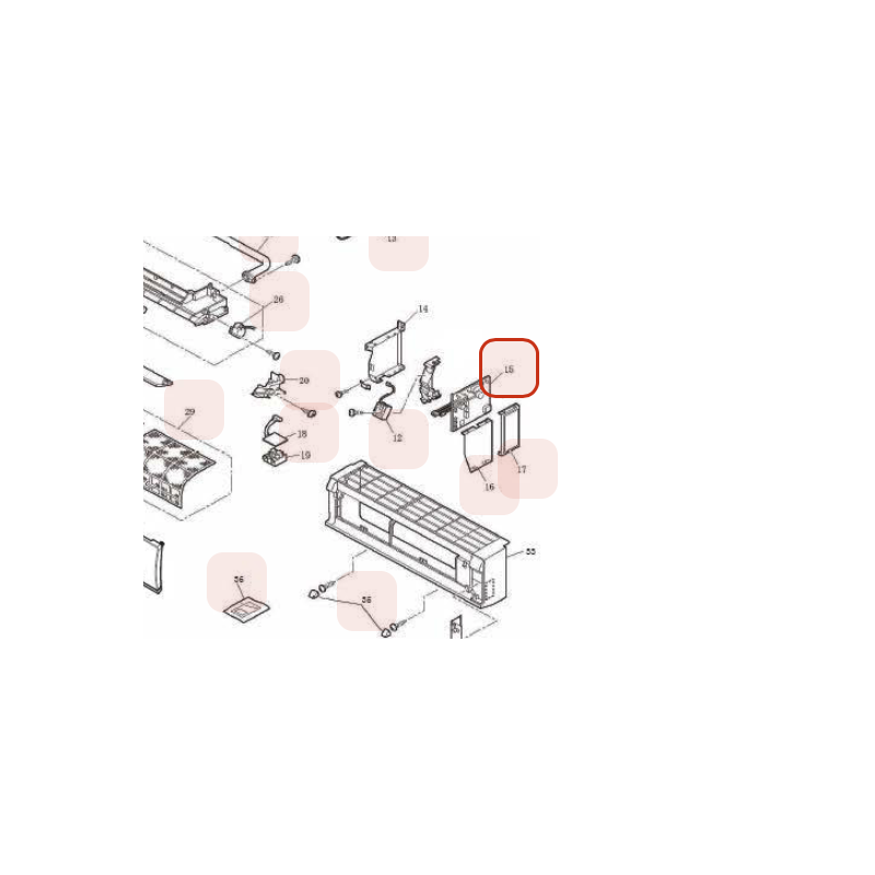 PLATINE DE REGULATION PXB HITACHI Réf :HWRAK35PEB901