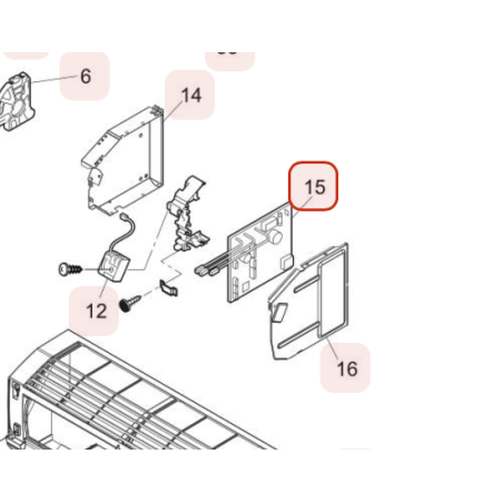 PLATINE DE CONTROLE HITACHI Réf: HWRAK35PEDA01