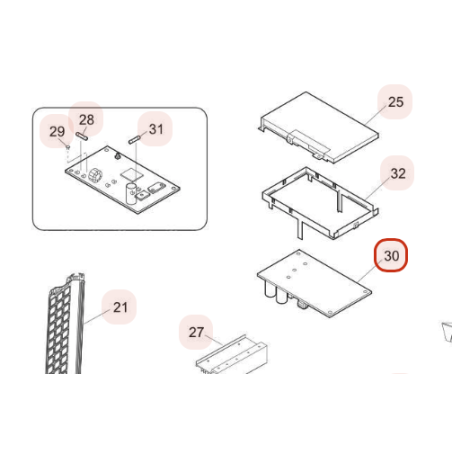PLATINE PWB MAIN HITACHI Réf :HWRAC18WPCA05
