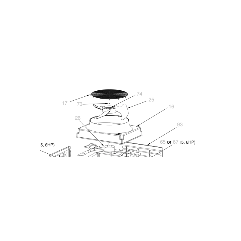 MOTEUR DE VENTILATION TOSHIBA Réf :  4312C004