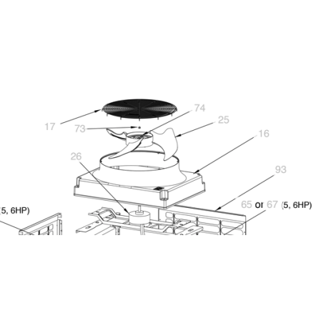 MOTEUR DE VENTILATION TOSHIBA Réf :  4312C004