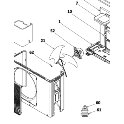 MOTEUR DE VENTILATION TOSHIBA Réf: 43T21547