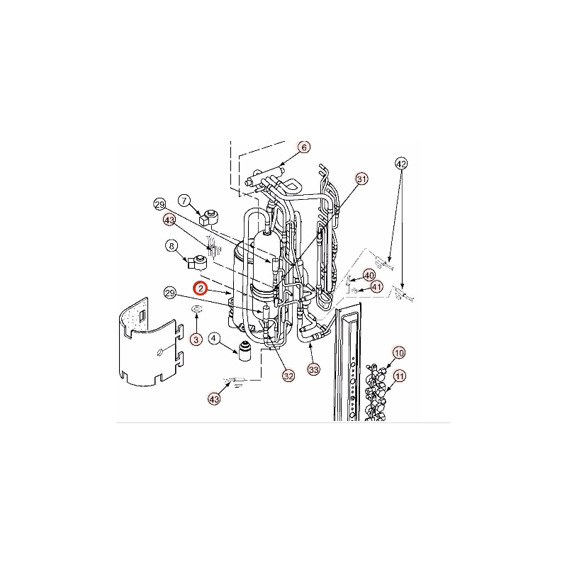 COMPRESSEUR JU1013D2 HITACHI Réf : PMRAM65QH4S01