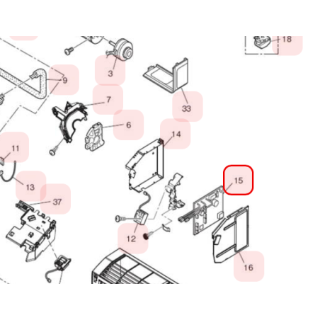 PLATINE DE REGULATION HITACHI Réf: HWRAK35REFA01