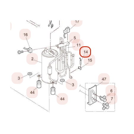 SONDE DE DEGRIVRAGE HITACHI Réf : HWRAC25YH4A13