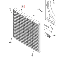 GRILLE GROUPE EXTERIEUR  DAIKIN Ref: 5037481 2