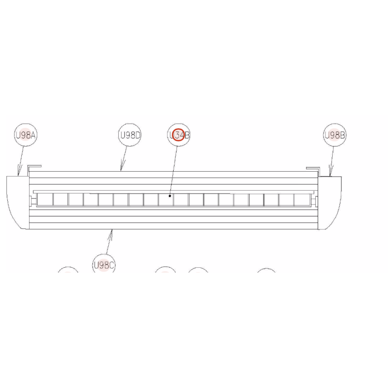 GRILLE ASSY HITACHI Réf: E00780