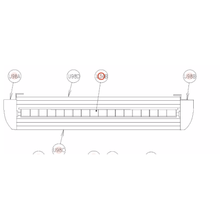 GRILLE ASSY HITACHI Réf: E00780