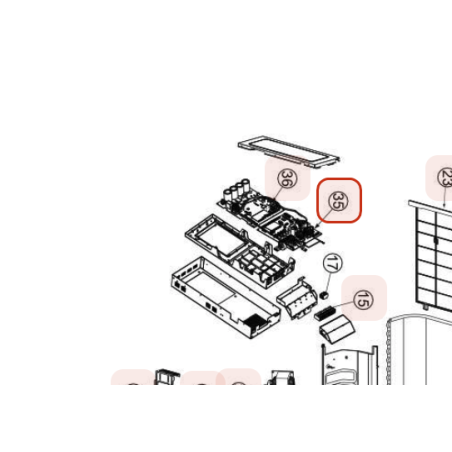 PLATINE DE CONTROLE PWB MAIN HITACHI Réf: PMRAM110NP6BS01