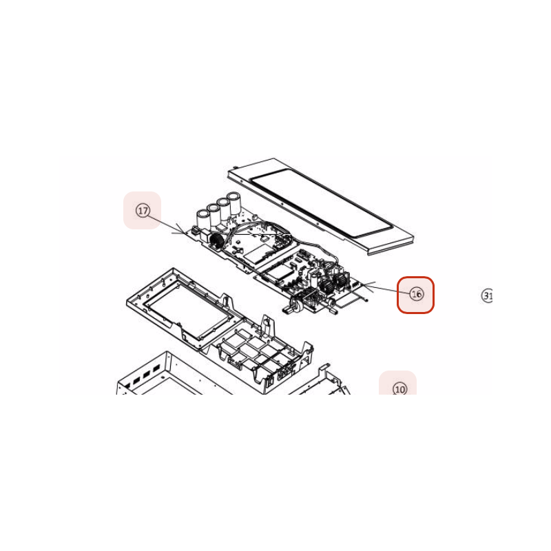 PLATINE MAIN PWB HITACHI Réf: PMRAM53NP2ES01