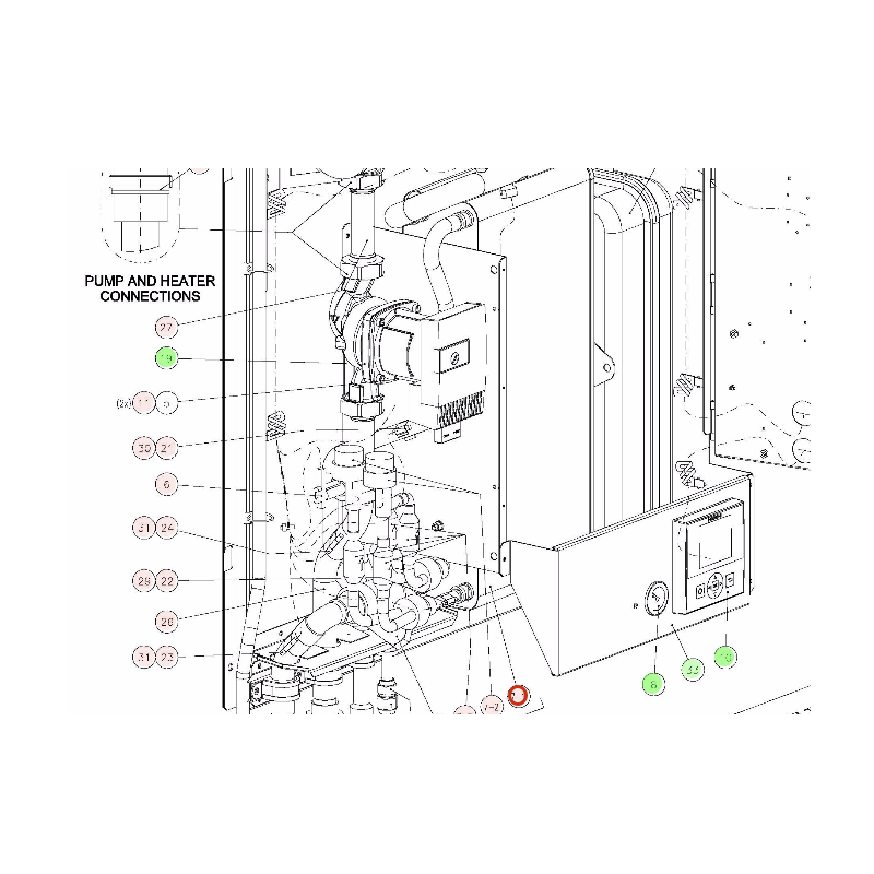 ECHANGEUR GAZ EAU PAC HITACHI Réf: E02773