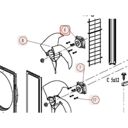 MOTEUR DE VENTILATION  HAUT   HITACHI Réf: S1421124
