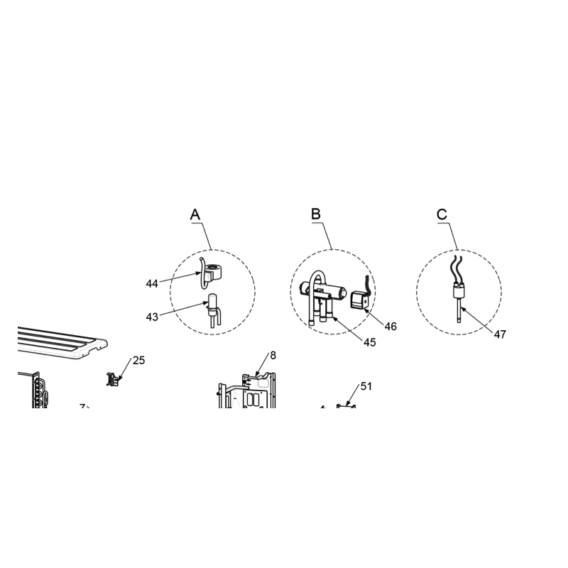 VANNE 4 VOIES TOSHIBA Réf: 43T46424