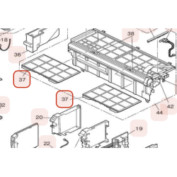 FILTRE DROIT OU GAUCHE HITACHI Réf: HWRAK25PSEWA25