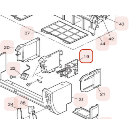 PLATINE DE CONTROLE HITACHI Réf: HWRAK35PSESA01