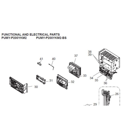 PLATINE DE CONTROLE MITSUBISHI Réf: T7WM36315
