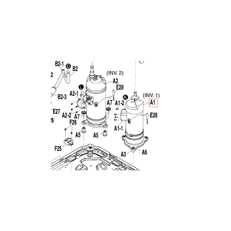 COMPRESSEUR SCROLL JT1GUVDYR@T DAIKIN Ref: 4021226