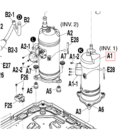 COMPRESSEUR SCROLL JT1GUVDYR@T DAIKIN Ref: 4021226