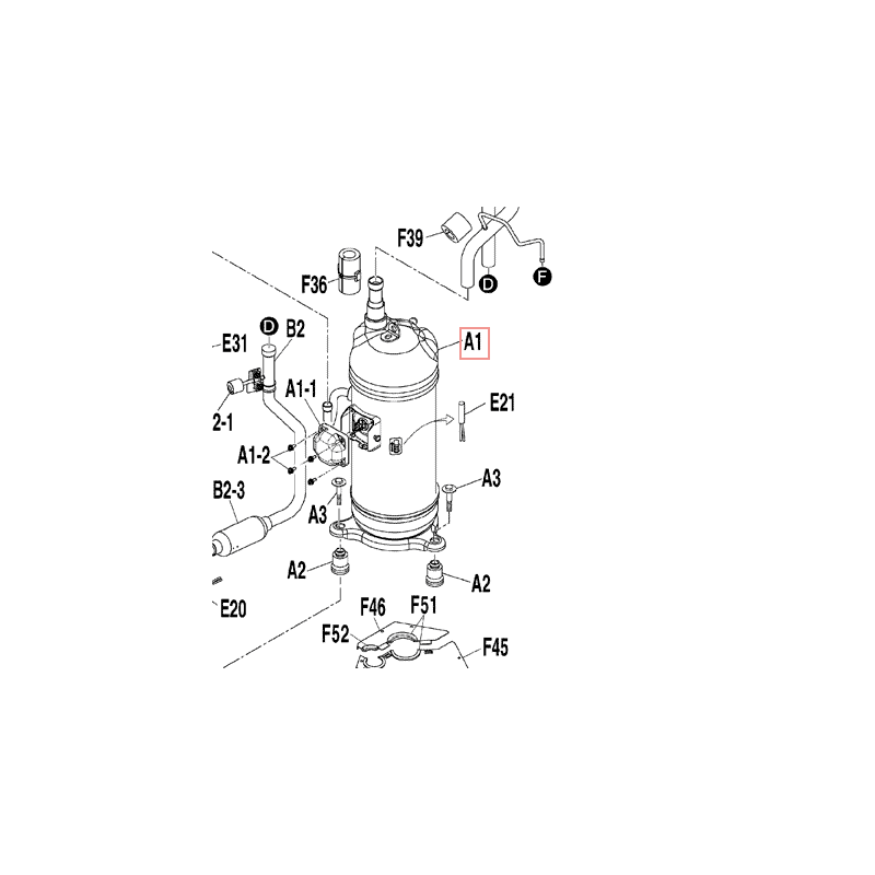 COMPRESSEUR SCROLL JT16KCVDYR@T DAIKIN Ref: 4021227