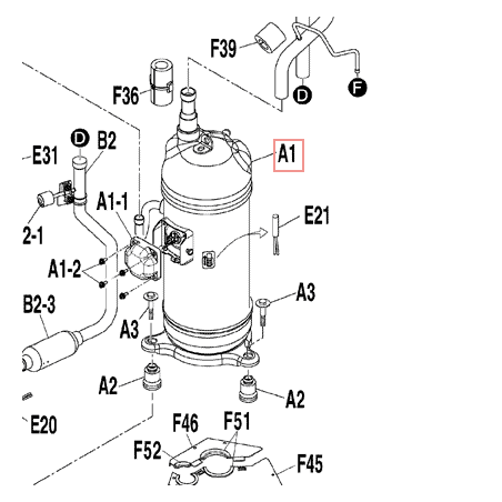 COMPRESSEUR SCROLL JT16KCVDYR@T DAIKIN Ref: 4021227