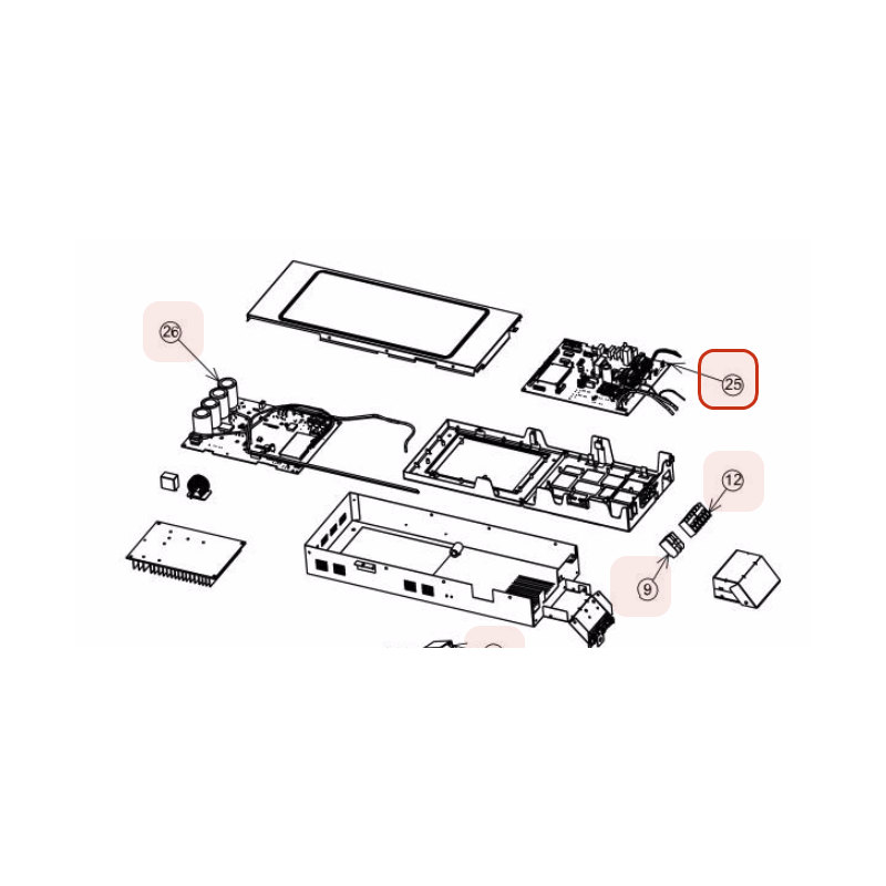 PLATINE DE CONTROLE MAIN HITACHI Réf: PMRAM40NP2ES01