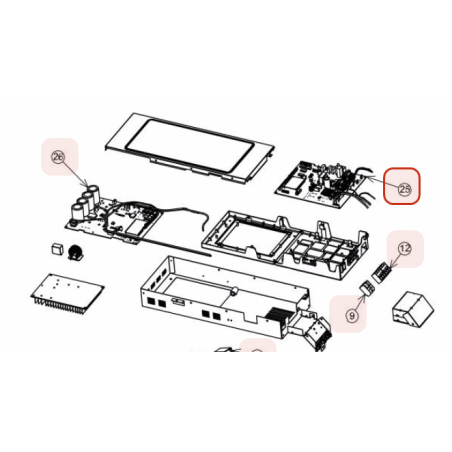PLATINE DE CONTROLE MAIN HITACHI Réf: PMRAM40NP2ES01