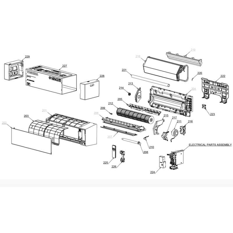 Sensor TE TO TS climatisation réversible inverter RAS16NAV-E Toshiba
