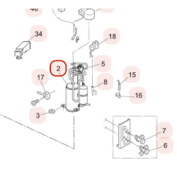 COMPRESSEUR HITACHI Réf : HWRAC50WEDA01