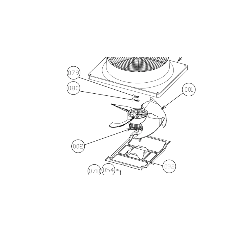 MOTEUR DE VENTILATION TOSHIBA Réf : 43T20343