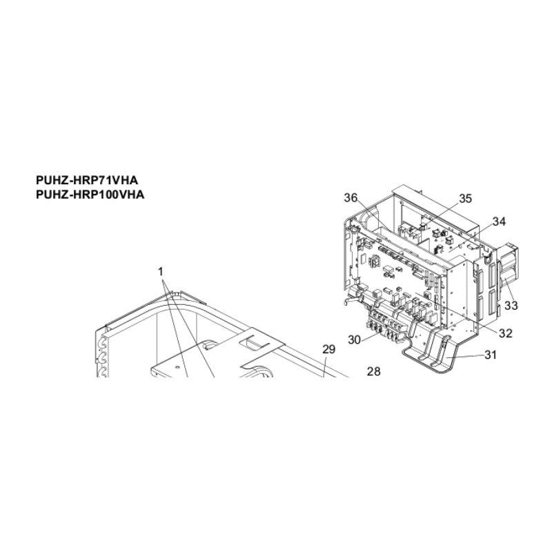 CARTE FILTRE  MITSUBISHI Réf: R01E22346